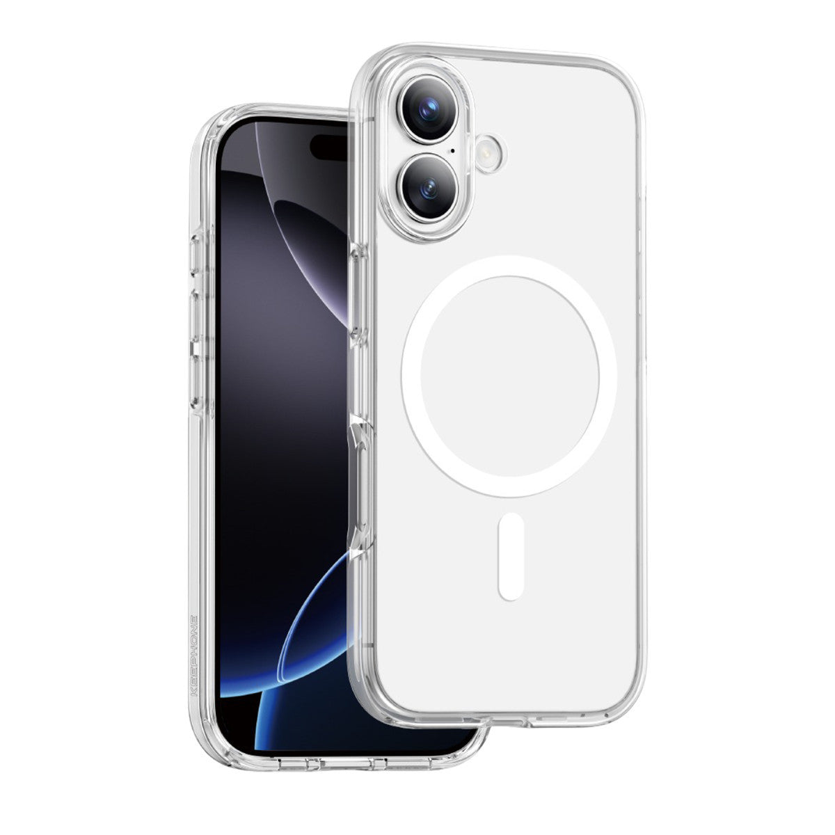 Keephone Apple iPhone 17 Non Yellow Şeffaf Magsafe Kılıf